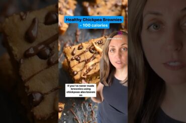 Healthy Chickpea Brownies #chickpeas #brownies #brownie #healthydessert #lowcalorie
