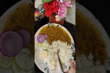 Lunch ideas #yt shorts Simple dal chawal#lunchrecipe #dinnerrecipe #daalchawal #trending #newrecipe