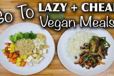 My GO TO Healthy Vegan Meals #2 // Cheap & Lazy (breakfast, lunch, dinner)