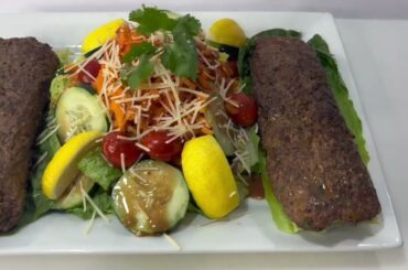 Easy & Delicious Stuffed Ground Beef with Asparagus & Spinach | Healthy Salad Recipe | ASMR Cooking