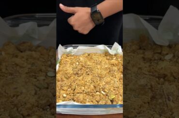 Healthy Dry Fruit Bar ASMR #shorts #food #cooking #asmr #recipe #crunchytreats #winterspecial