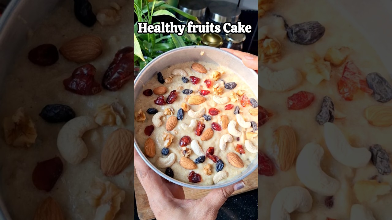 Healthy Christmas fruits cake|eggless|no oven|no maida #recipe #fruitcake #ytshorts #christmascake Healthy Christmas fruits cake|eggless|no oven|no maida #recipe #fruitcake #ytshorts #christmascake