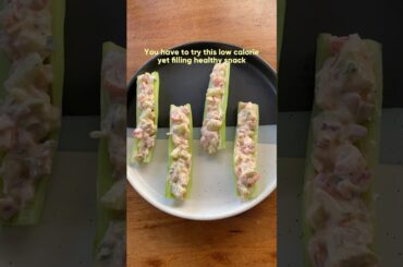 Easy healthy snack recipe #cucumberboats #fitness #highproteinrecipes #food #easyrecipe #healthyfood