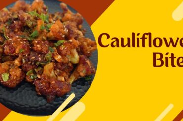 Cauliflower Bites. Snack time recipe.