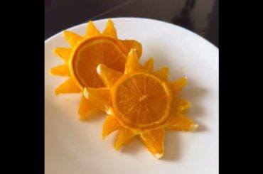 Amazing orange carving #ytshorts #fruitcarving #lifehacks #carving tips #howtomake#orange#salad