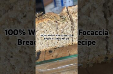 Easiest Focaccia Bread Recipe made with 100% Whole Wheat Flour