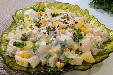 Mexican Street Style Potato And Corn Salad| Healthy Salad Recipe | Potato Salad | Food Fantasies