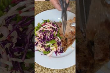 Cambodia inspired salad with steak. Carb free diet. Healthy holiday recipes. #healthyrecipes