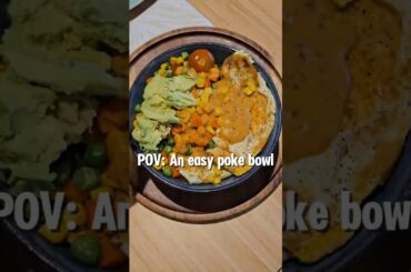 An easy poke recipe #easyrecipe #healthy #food #vlog