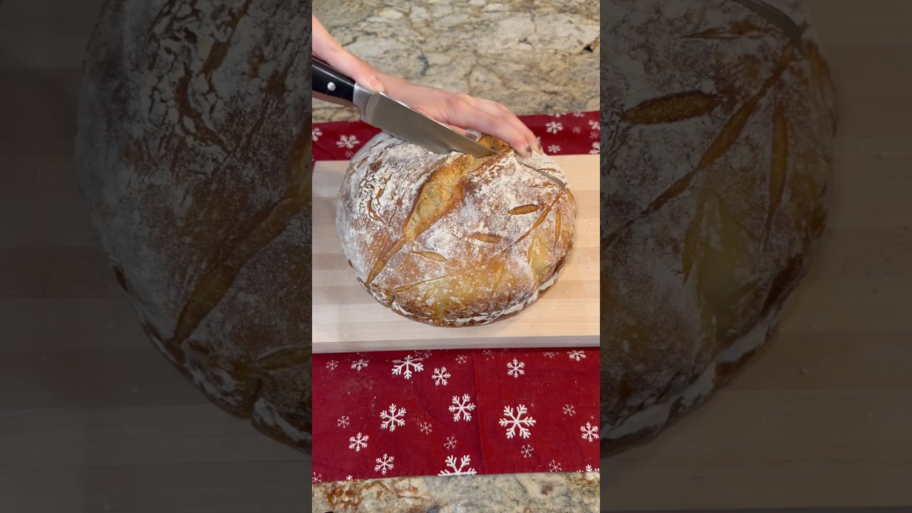 Extra Sour Sourdough Bread Loaf – beginner friendly and steps explained! Full video on my channel! Extra Sour Sourdough Bread Loaf - beginner friendly and steps explained! Full video on my channel!