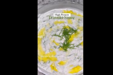 Homemade Tzatziki Sauce. High protein Recipes for weightloss.