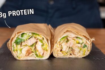 Chicken Caesar Wraps For The Week (Low Calorie High Protein)
