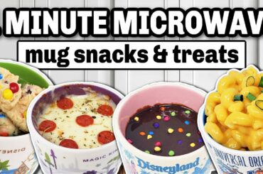 1 Minute Microwave Mug Cake Recipes | After School Snacks & Treats!
