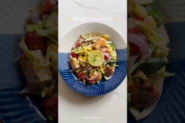 Weight loss salad recipe | Healthy salad bowl | #shorts | Elegant Flavour