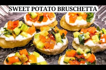 Sweet Potato Bruschetta | Bruschetta Recipe | Sweet Potato Recipe | Healthy Recipes