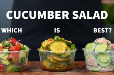 3 Easy Cucumber Salads | Viral Cucumber Salad