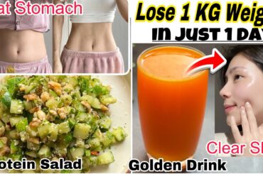 2 Best Meal for Lose 1 Kg in Just 1 Day | Weight Loss Diet for Belly Fat & Glowing Skin| Weight loss