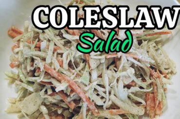 Homemade Coleslaw Recipe| Healthy Coleslaw Salad | How to make Coleslaw | #salad