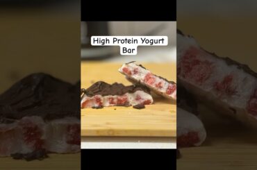 Easy Protein Yogurt Bars Recipe | Healthy Snack Idea #shorts #youtubeshorts #asmr