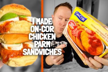 I made Chicken Parm Sandwiches Using On-Cor's Frozen Breaded Patties