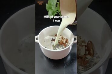 Overnight Oats Recipe. #healthybreakfast #oats