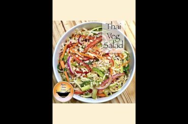 Veg Thai Salad/Vegetable Salad/Healthy vegetable salad/Thai Style veg salad/Salad recipe/#shorts