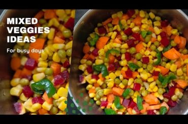 veggies, healthy breakfast ideas, mixed veggies for busy days