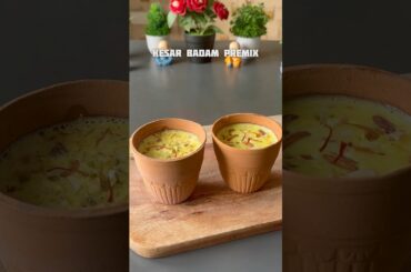 Trending Recipe of Healthy Kesar Badam Premix #shorts #healthy #milk #kesar #badam