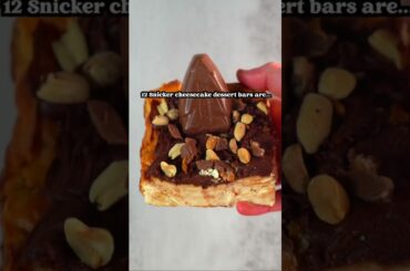 Low Calorie, High Protein Snickers Christmas Tree Dessert Bar