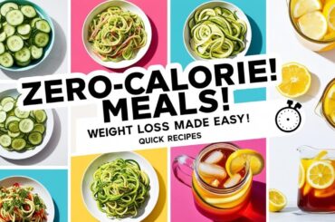 Zero-Calorie Recipes for Busy Lives | Quick & Healthy Meal Ideas
