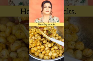 Healthy Makhana Snacks By Raveena Tandon #raveenatandon #shorts #recipe #healthyfood