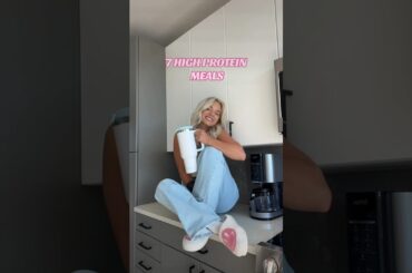 5 MIN HIGH PROTEIN MEAL IDEAS! Recipes in description #fitgirl #mealprep #protein