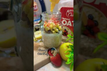 Milk Oats Recipe for weight loss | quick and healthy breakfast #breakfast #quickbreakfast #shorts