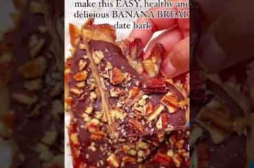 Healthy dessert ideas #bark #date #banana
