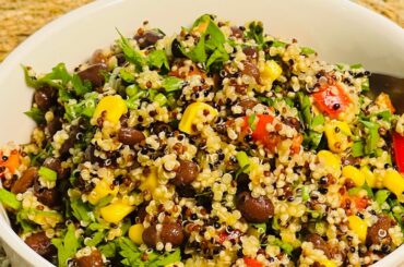 How to cook quinoa || Tasty dressing for quinoa salad || Healthy and protein rich salad