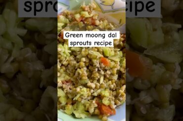 Green moong dal sprouts salad recipe | healthy sprouts #sprouts #food #healthy #shorts #recipe