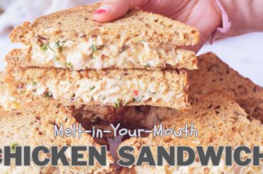 Get Ready for the CREAMIEST Healthy Chicken Sandwich Recipe in 2024! | No Mayo | ASMR Cooking