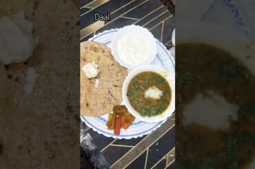 # black urad daal # healthy lunch thali