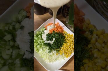 Healthy salad! #easysaladrecipe #salad #food #diet #corn