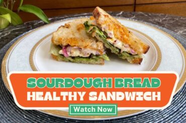 Super healthy and delicious Sourdough Pesto Paneer Sandwich|@quickbite1111|#sourdoughsandwich #snack
