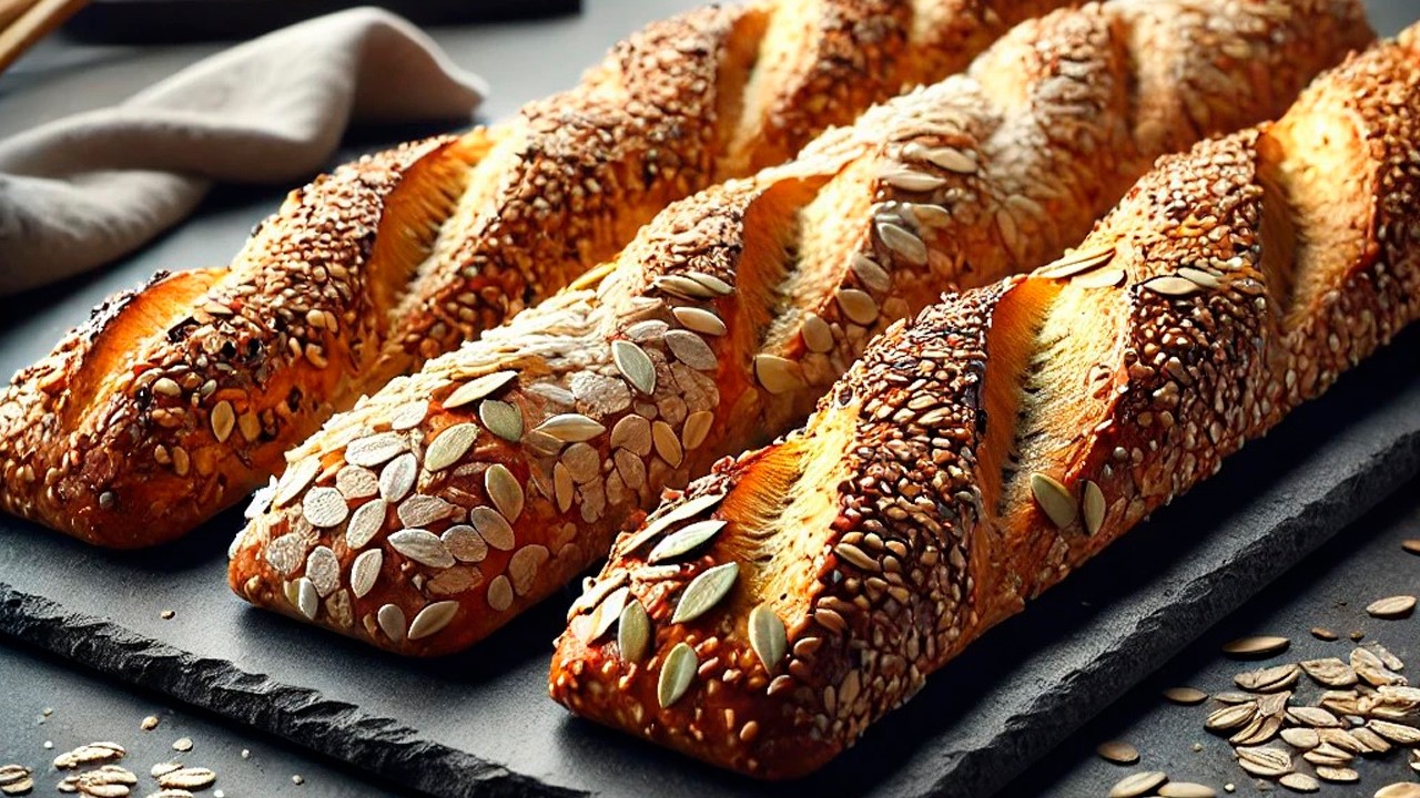 Healthy oatmeal bread with kefir seeds | Easy recipe without yeast #healthybread #homemadebaking Healthy oatmeal bread with kefir seeds | Easy recipe without yeast #healthybread #homemadebaking