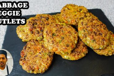 Cabbage Veggie Cutlets | Easy Veggie Cutlets Recipes | Vegetable Snacks Recipe | Ivon's Kitchen