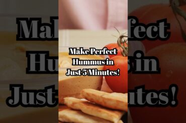 Perfect Hummus in 5 Minutes | Quick & Easy Recipe!  #healthyrecipes  #subscribe #viralshorts