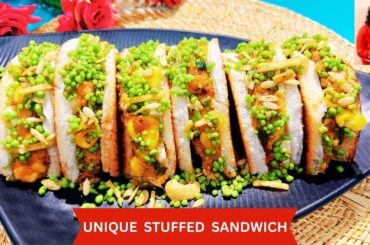 Unique Stuffed Sandwich | Healthy Breakfast / Tiffin Recipe @FlavoursBySush