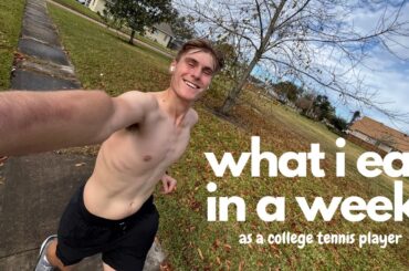 what i eat in a week as a D1 athlete (healthy & easy meals)