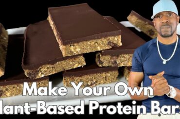 Easy Plant-Based Protein Bar Recipe - Refined-Sugar Free - Chocolate Chip & Cinnamon-Raisin