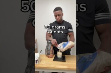 Quick High protein breakfast #gym #oats #mealprep #highprotein #healthyrecipes #fatlossdiet #meals