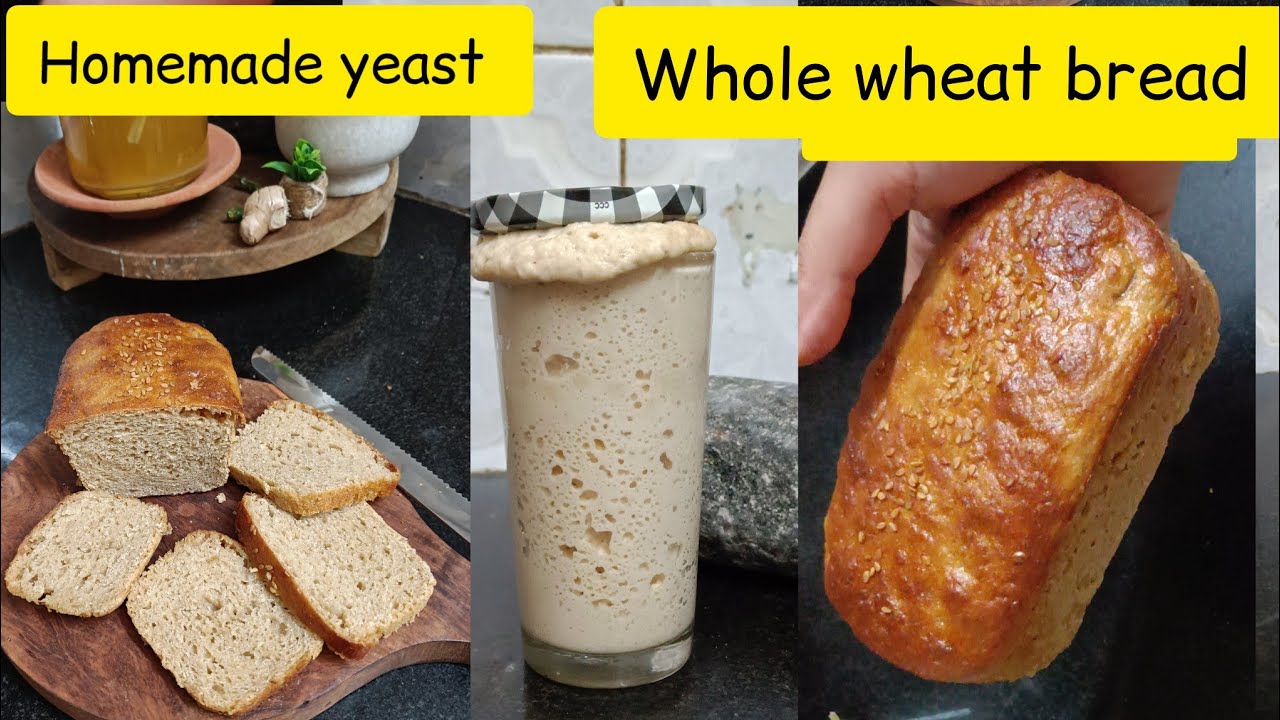 Soft HEALTHY Whole Wheat Bread With Homemade Yeast Soft HEALTHY Whole Wheat Bread With Homemade Yeast