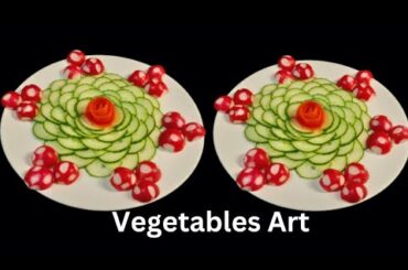 Amazing Salad Decoration Ideas |Easy and Beautiful Fruits Decoration Idea |Tomato Cucumber art