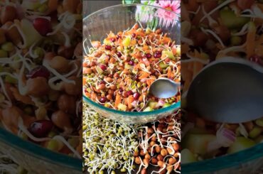 High Protein Sprouts Salad | Diabetic friendly #shorts #asmr #healthy #salad